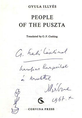 Illyés, Gyula. People of the Puszta, 1967. Book